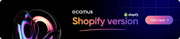 Ecomus Fashion eCommerce HTML, Bootstrap Template