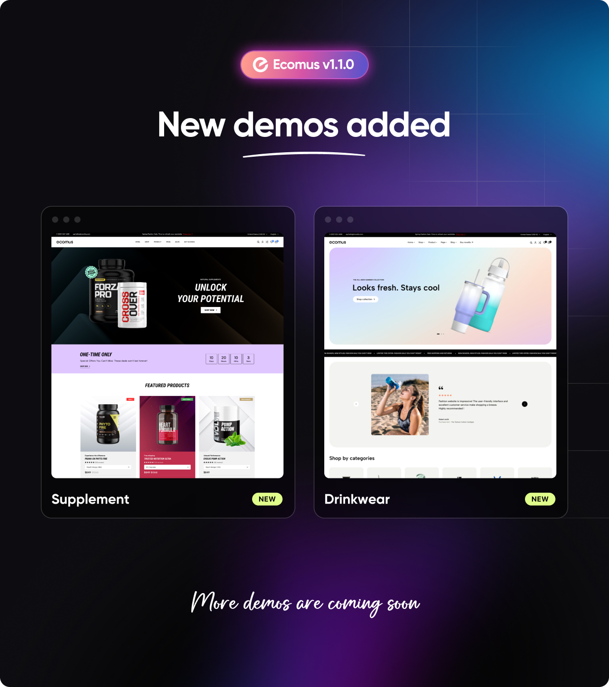 Ecomus Fashion eCommerce HTML, Bootstrap Template