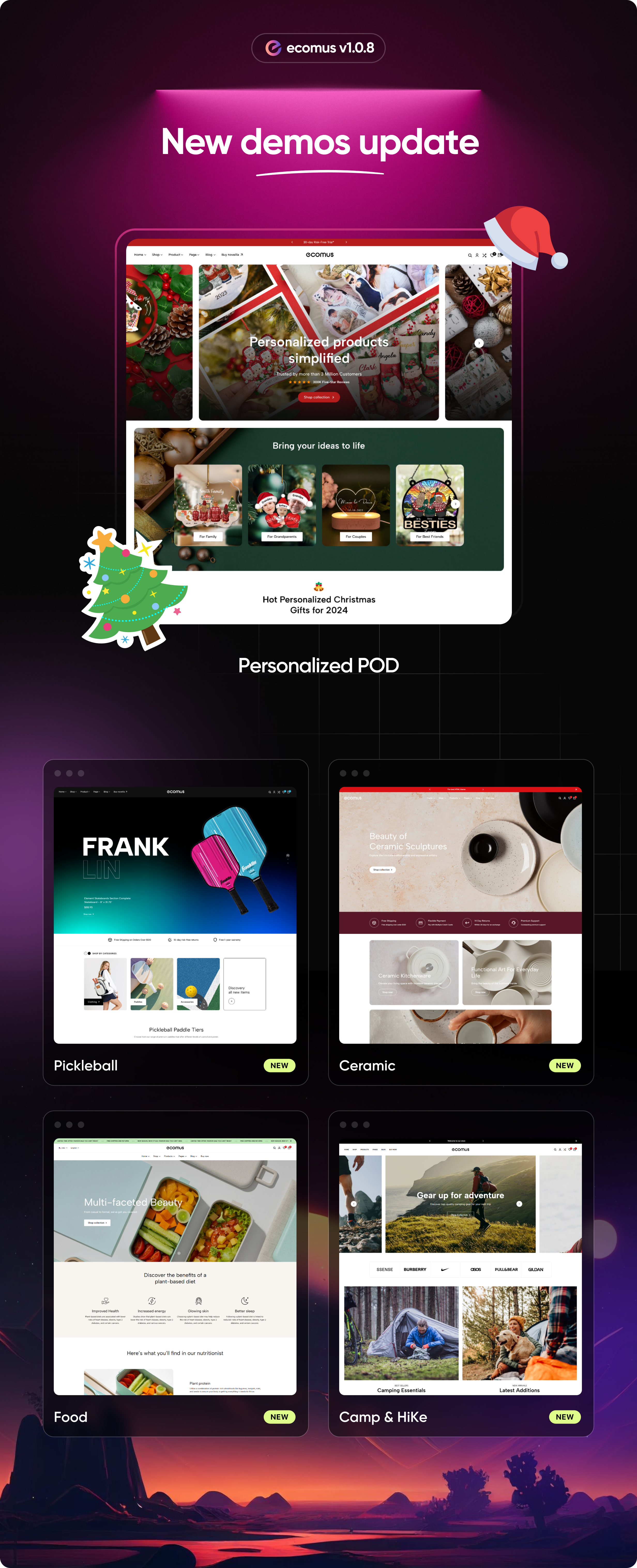 Ecomus Fashion eCommerce HTML, Bootstrap Template