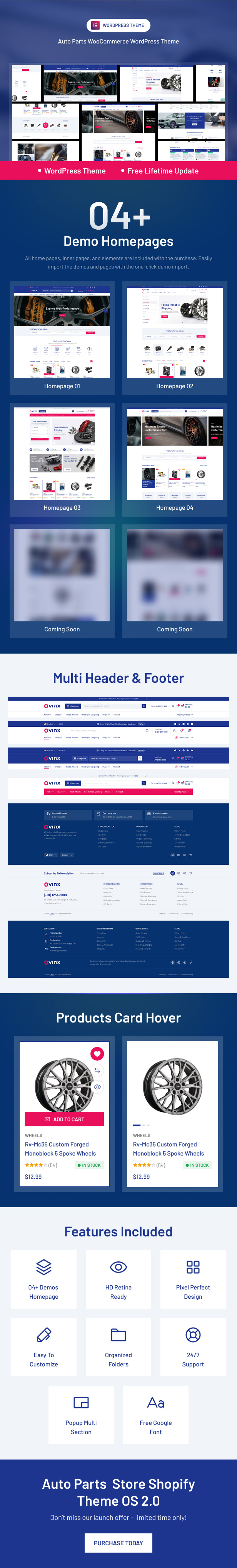 Auto Parts Shop eCommerce WordPress Theme