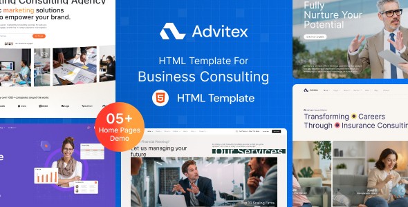 Advitex – Finance and Business Consulting HTML Template