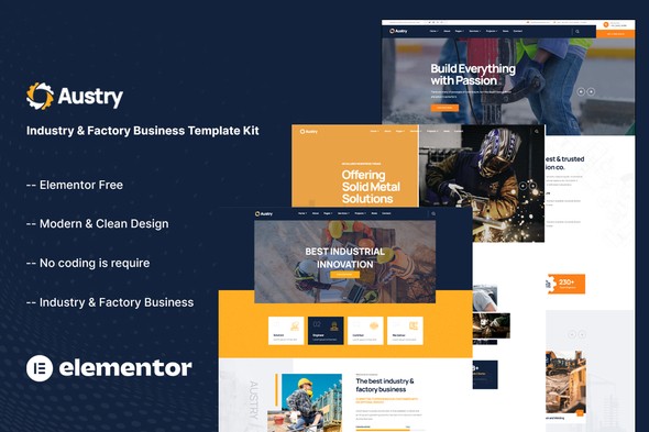 Austry – Industry & Factory Business Elementor Template Kit Austry – Industry & Factory Business Elementor Template Kit