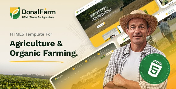 DonalFarm – Agriculture Farming HTML Template DonalFarm – Agriculture Farming HTML Template