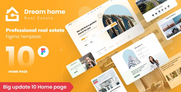 DreamHome – Real Estate Figma Template