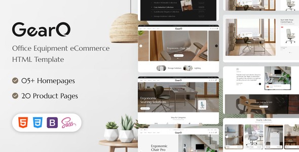 GearO – Office equipment eCommerce HTML Template