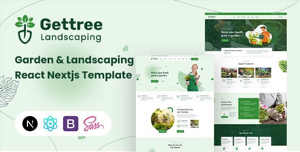 Gettree – Garden & Landscaping React Nextjs Template