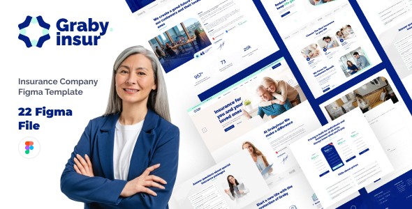 Grabyinsur Insurance Company Figma Template
