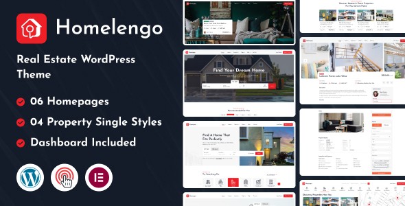 Homelengo – Real Estate WordPress Theme