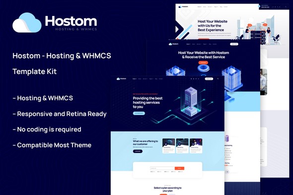 Hostom – Hosting & WHMCS Elementor Template Kit Hostom – Hosting & WHMCS Elementor Template Kit