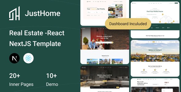 JustHome – Real Estate React NextJS Template