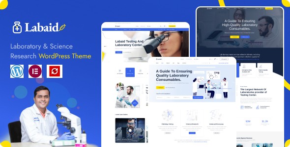 Labaid – Laboratory & Science Research WordPress Theme