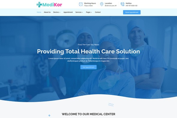 Medikor – Medical Healthcare Elementor Template Kit