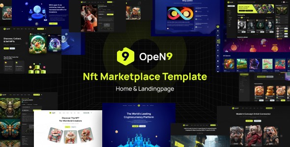 Open9 – NFT Marketplace Figma Template