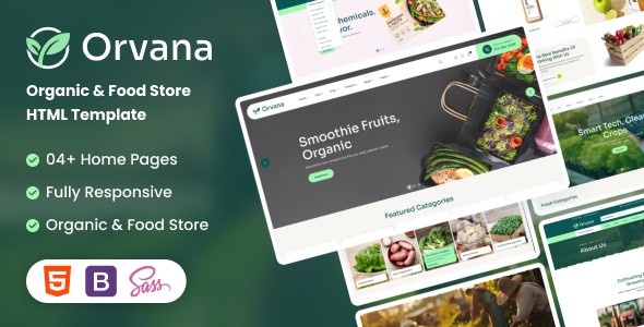 Orvana | Organic & Food Store HTML5 Template