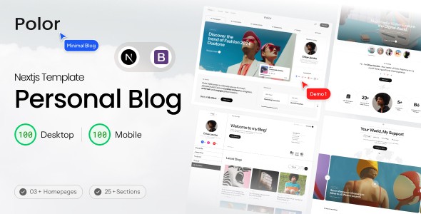 Polor – Personal Blog Nextjs Template