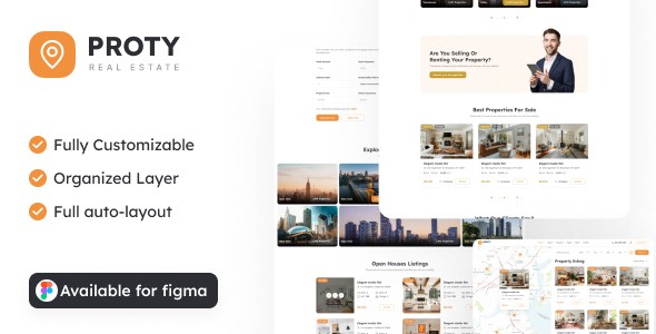 Proty – Real Estate Figma Template