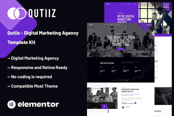 Qutiiz – Digital Marketing Agency Template Kit Qutiiz – Digital Marketing Agency Template Kit