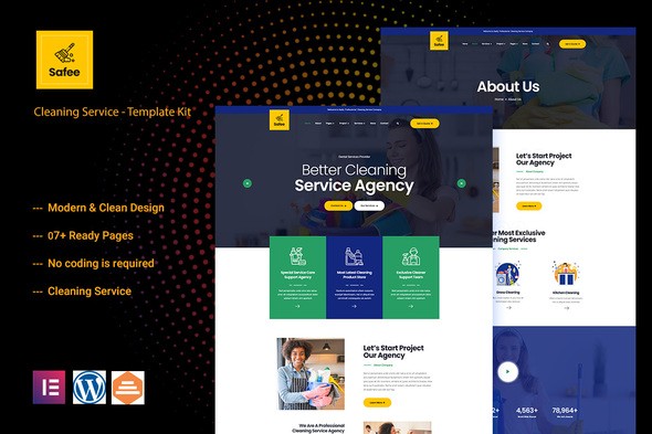 Safee – Cleaning Service Elementor Template Kit Safee – Cleaning Service Elementor Template Kit