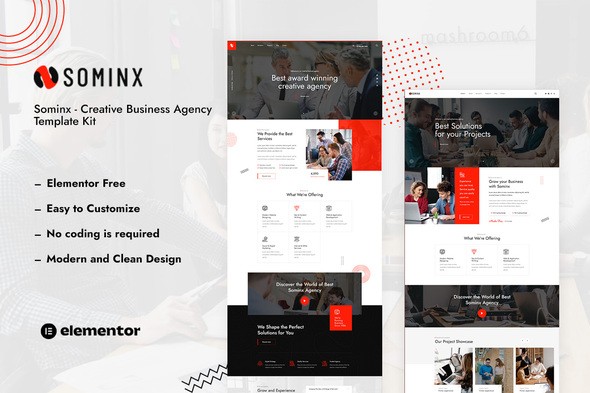 Sominx – Creative Business Agency Elementor Template Kit Sominx – Creative Business Agency Elementor Template Kit