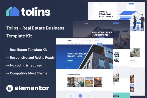Tolips – Real Estate Business Elementor Template Kit Tolips – Real Estate Business Elementor Template Kit