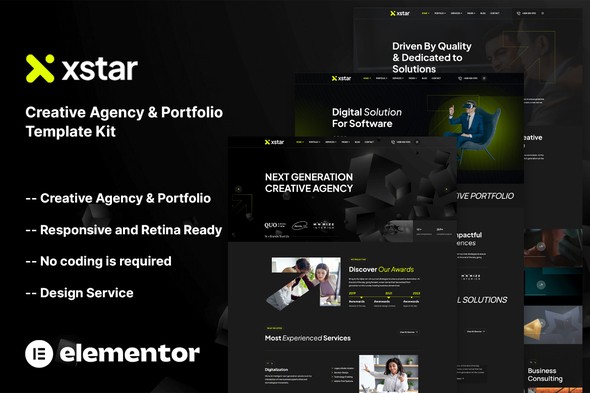 Xstar – Creative Agency & Portfolio Template Kit Xstar – Creative Agency & Portfolio Template Kit