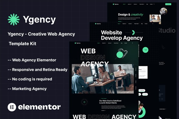 Ygency – Creative Web Agency Elementor Template Kit Ygency – Creative Web Agency Elementor Template Kit