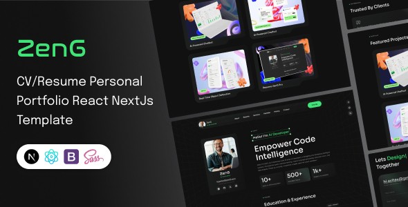 ZenG – Personal Portfolio NextJs Template