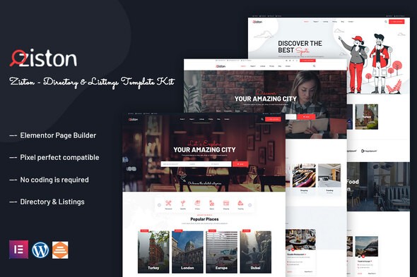 Ziston – Local Business Listings Elementor Template Kit Ziston – Local Business Listings Elementor Template Kit