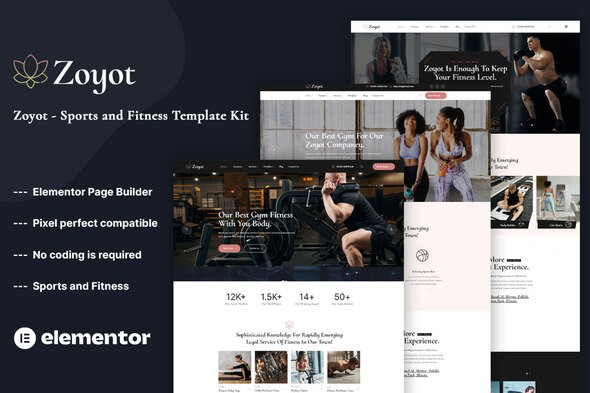 Zoyot – Sports & Fitness Elementor Template Kit Zoyot – Sports & Fitness Elementor Template Kit