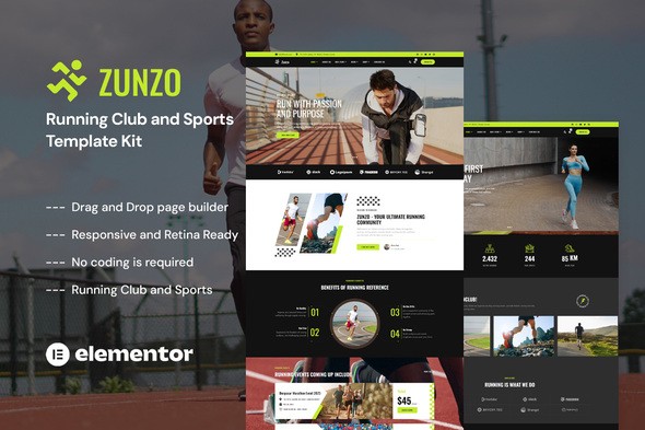 Zunzo – Running Club & Sports Elementor Pro Template Kit Zunzo – Running Club & Sports Elementor Pro Template Kit