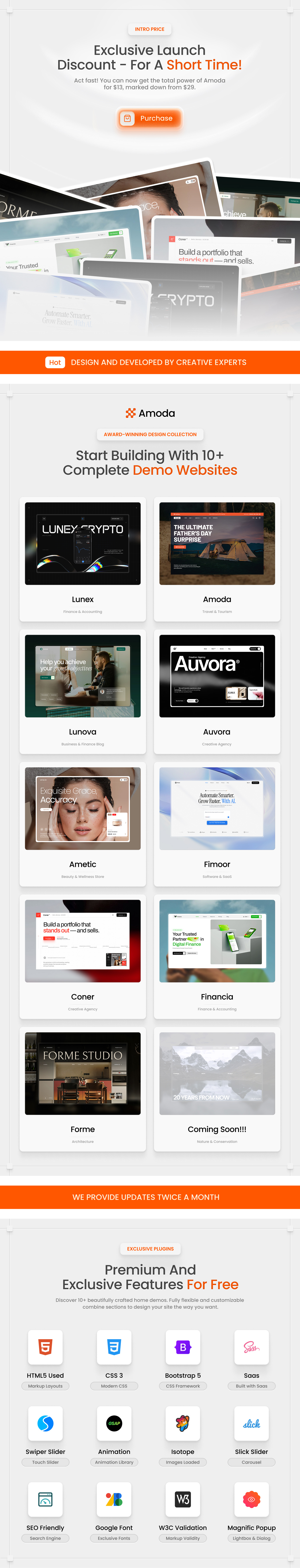 Amoda | Multi-Purpose Creative HTML Template