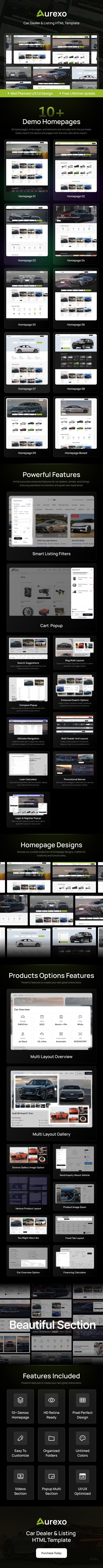 Auxero | Car Dealer & Listing HTML5 Template