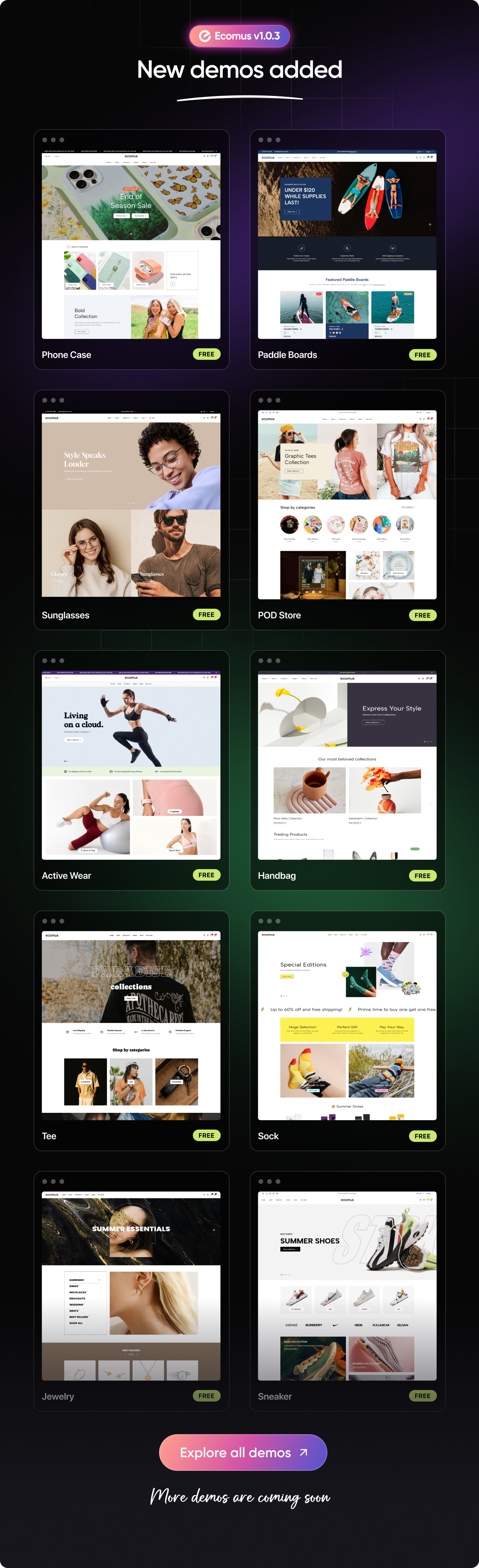 Ecomus Fashion eCommerce HTML, Bootstrap Template
