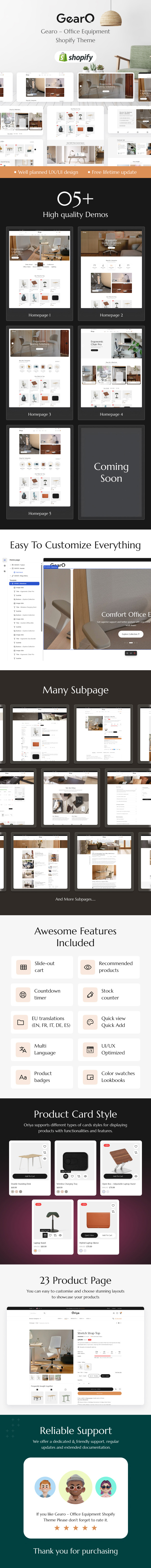 Gearo – Office Equipment Shopify Theme