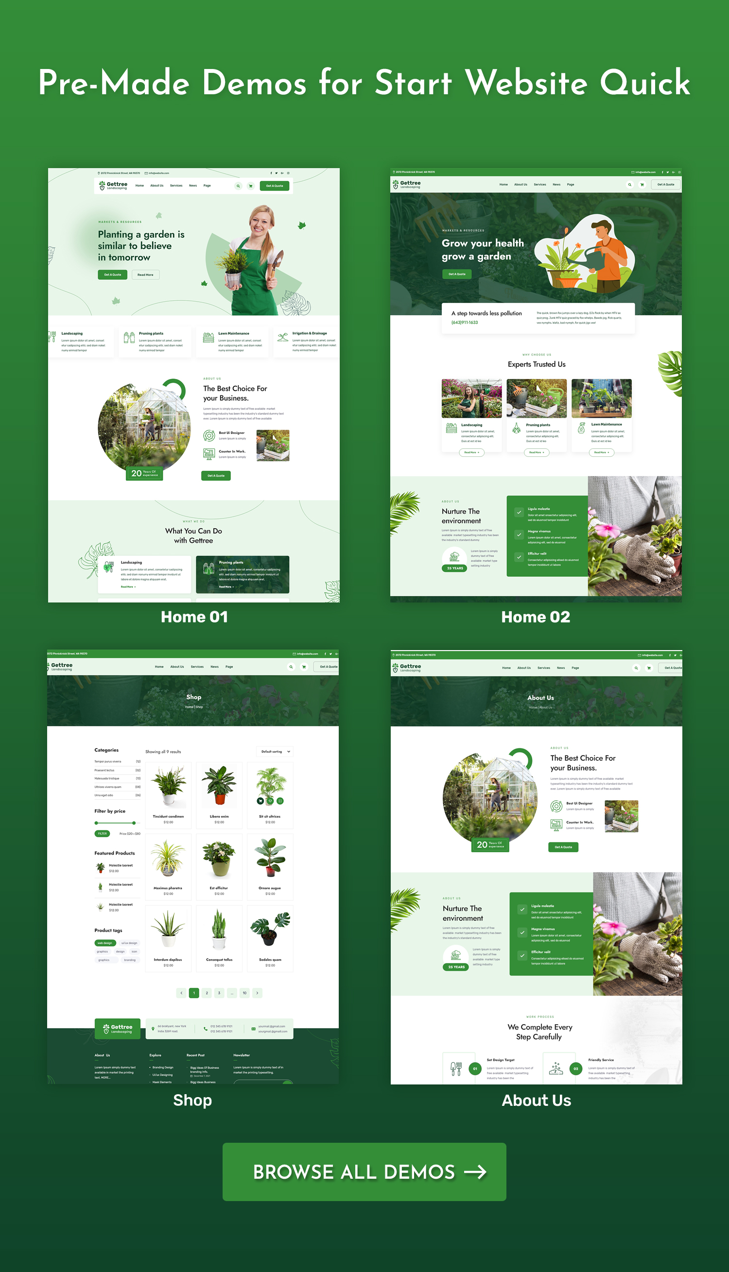 Gettree – Garden & Landscaping WordPress Theme