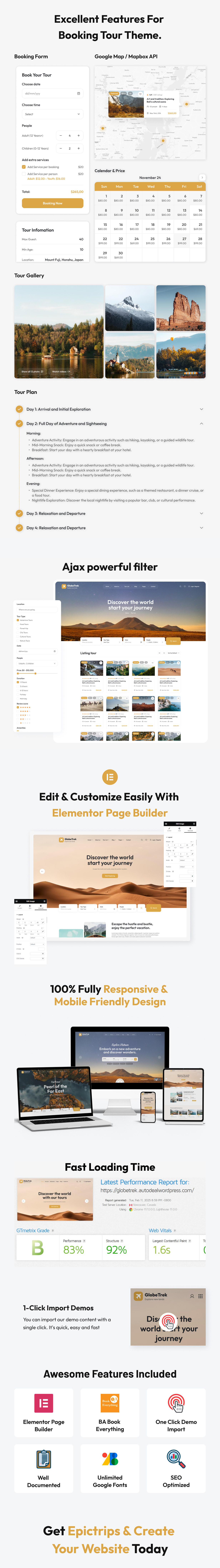 GlobeTrek – Travel & Tour Booking WordPress Theme