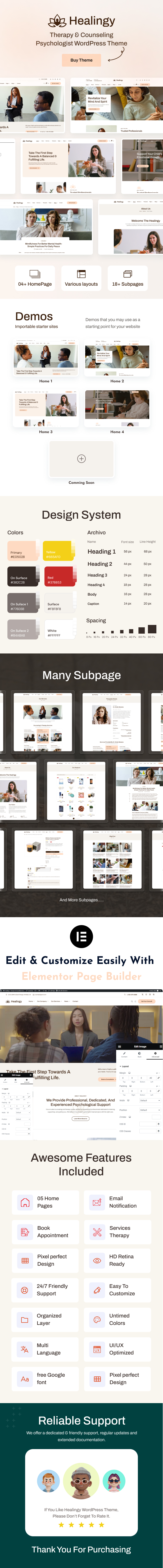 Healingy - Therapy & Counseling Psychologist WordPress Theme - 1