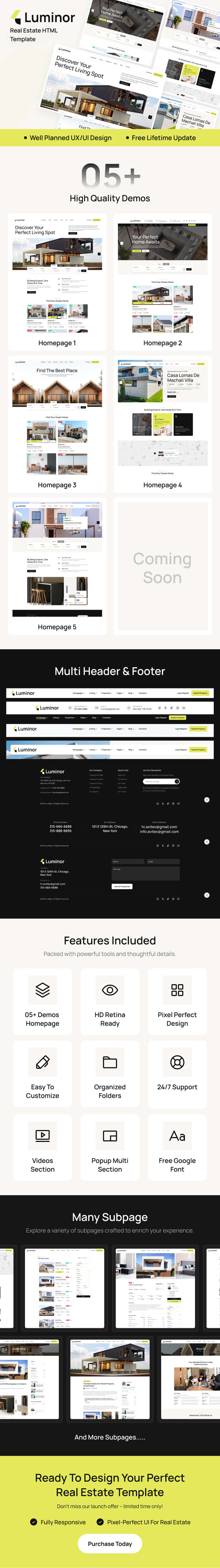 Luminor – Real Estate HTML Template