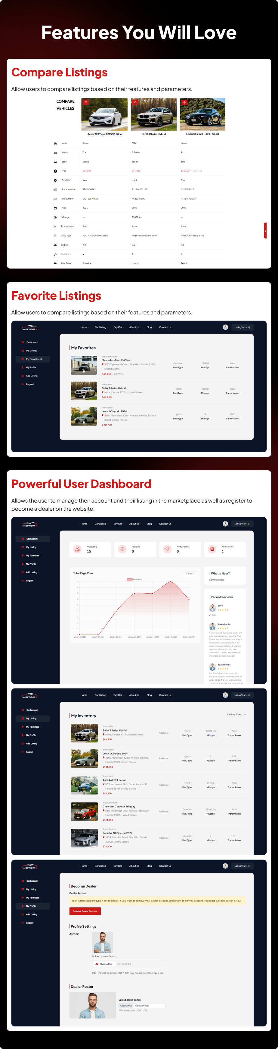 Motorx – Car Dealer & Listing WordPress Theme