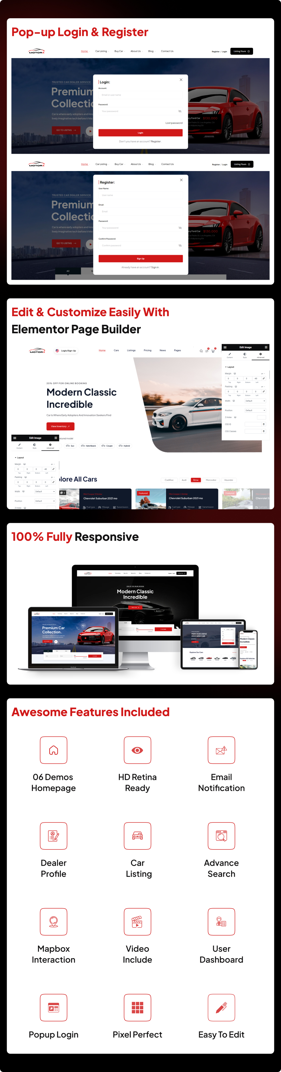 Motorx – Car Dealer & Listing WordPress Theme
