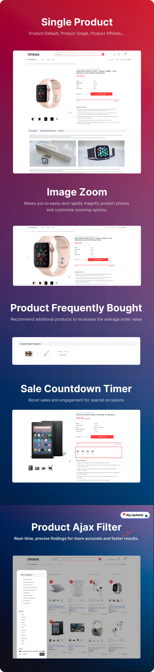Onsus – Electronics E-commerce HTML Template