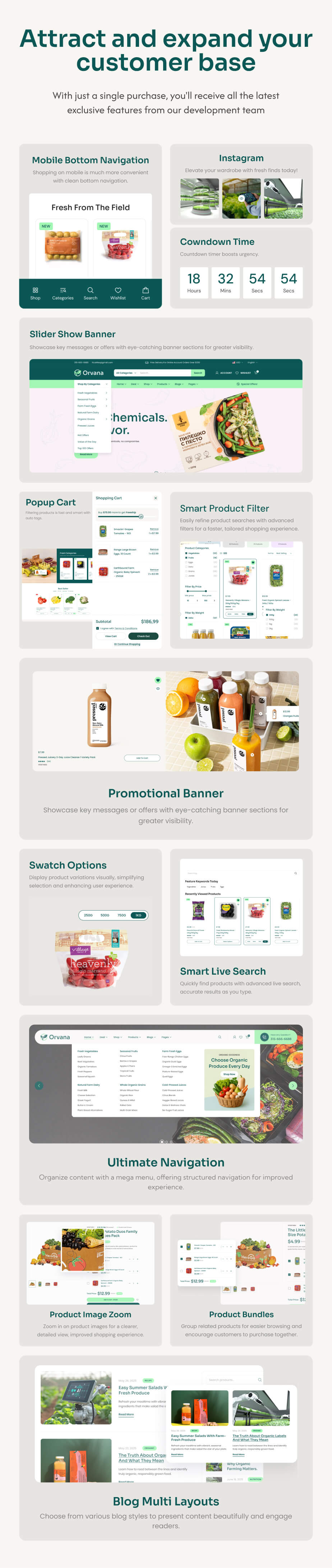 Orvana | Organic & Food Store WooCommerce WordPress Theme