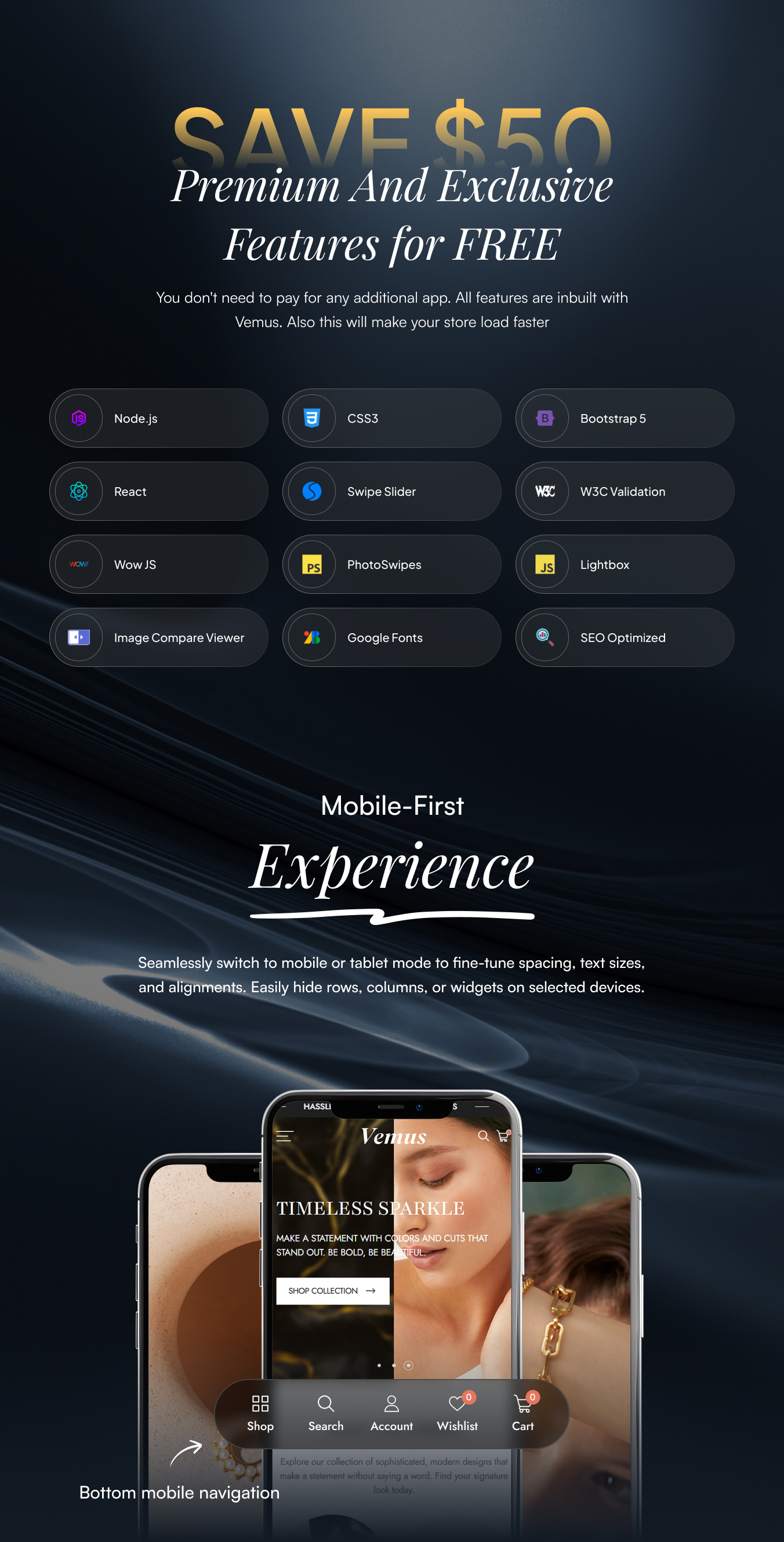 Vemus – Jewelry Ecommerce Nextjs React Template