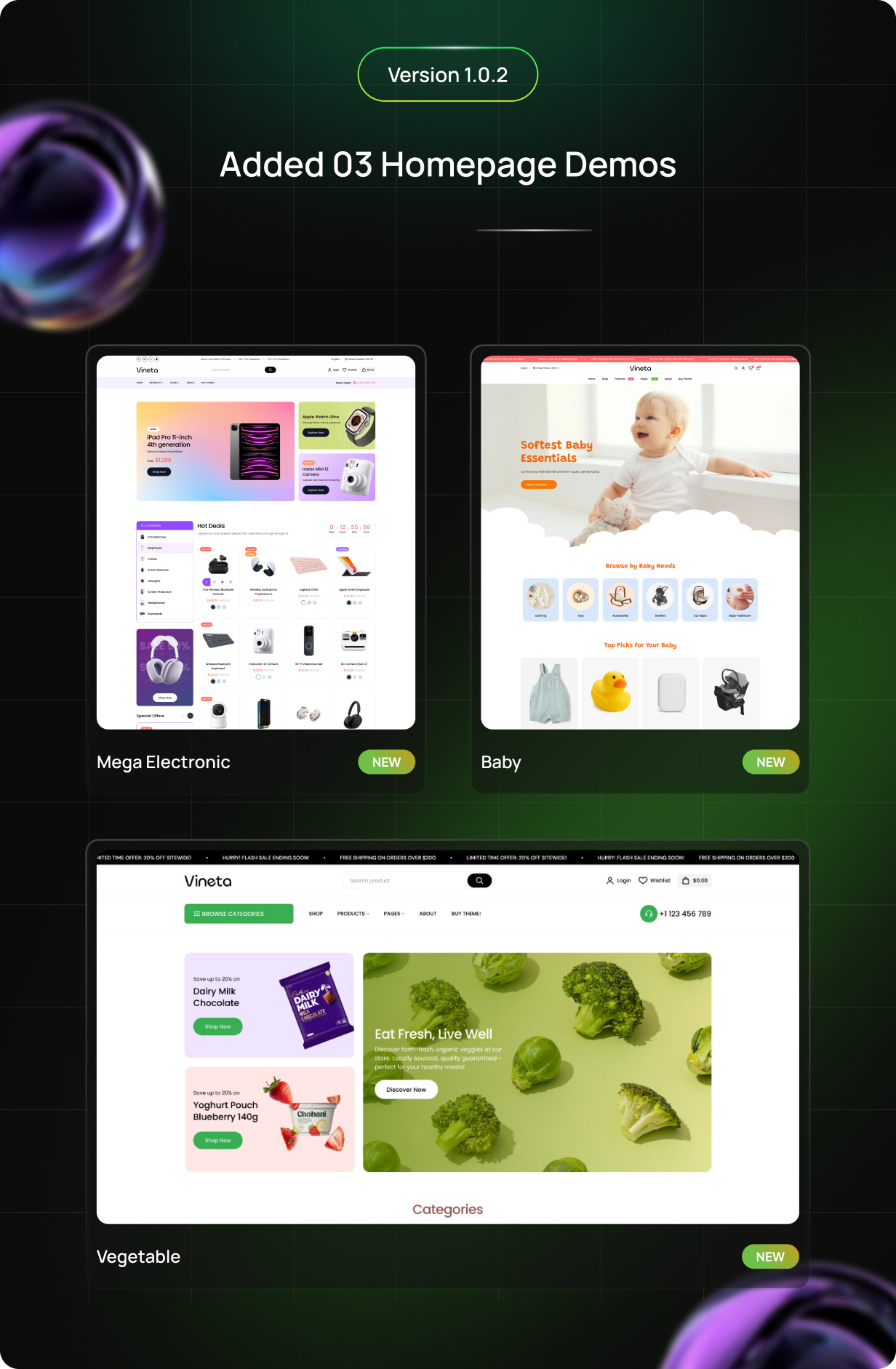 Vineta – Multipurpose WooCommerce WordPress Theme