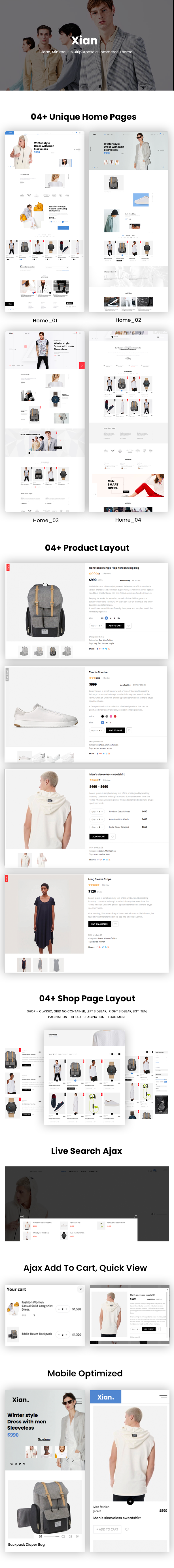 Xian - Fashion WooCommerce Theme