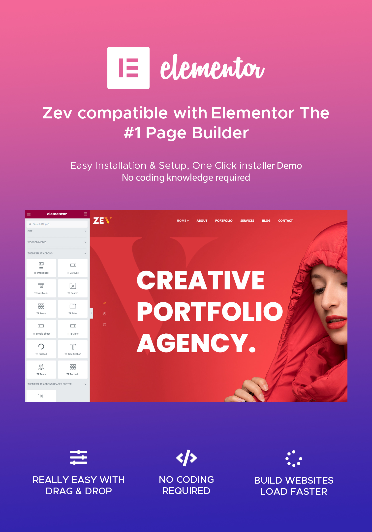 Zev – Creative Personal Portfolio WordPress Theme