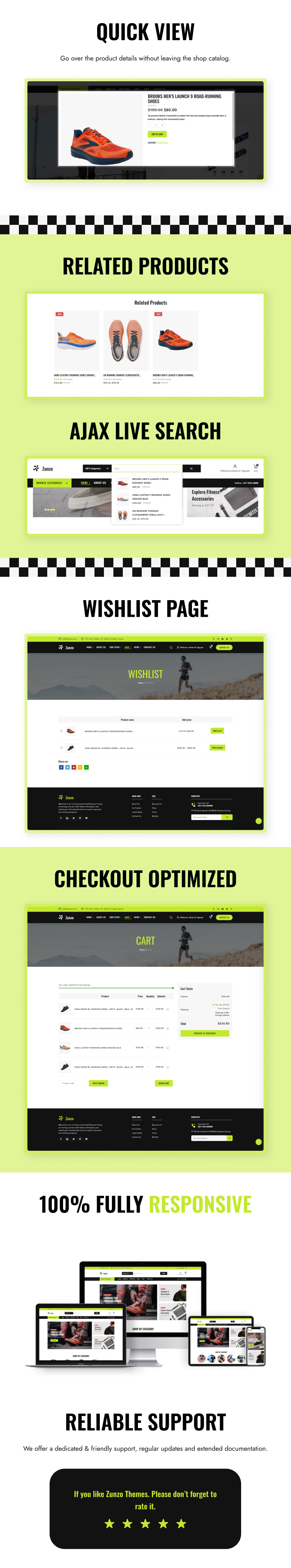 Zunzo – Running Club and Sports WooCommerce Theme