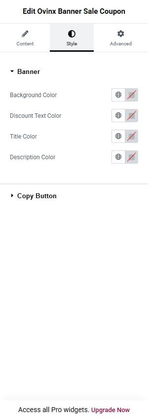 Ovinx Banner Sale Coupon style