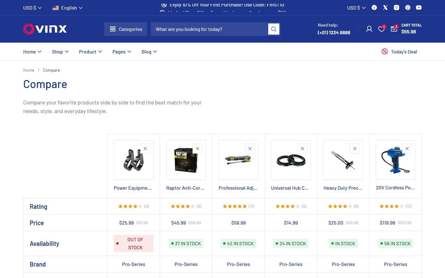 Product Comparison