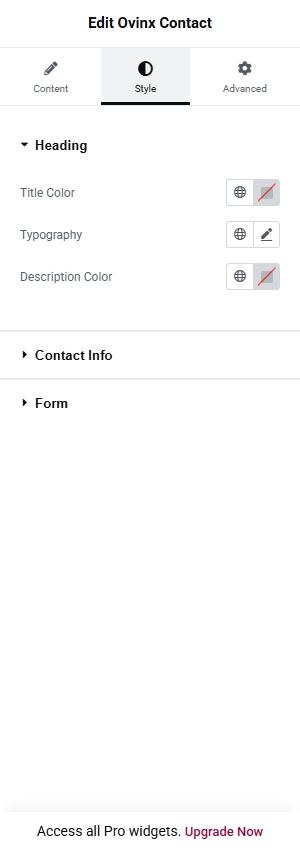 Ovinx Contact style